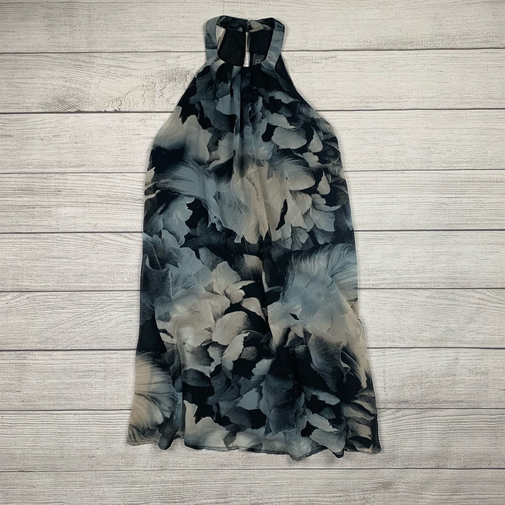 ASTR The Label Pale Blue Multicolored Shift Dress